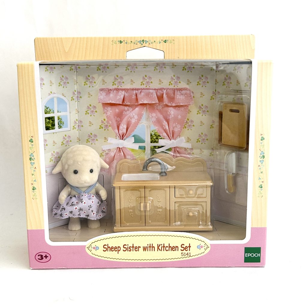 Sheep Sister With Kitchen Set 5141 Sylvanian Families Calico Critters