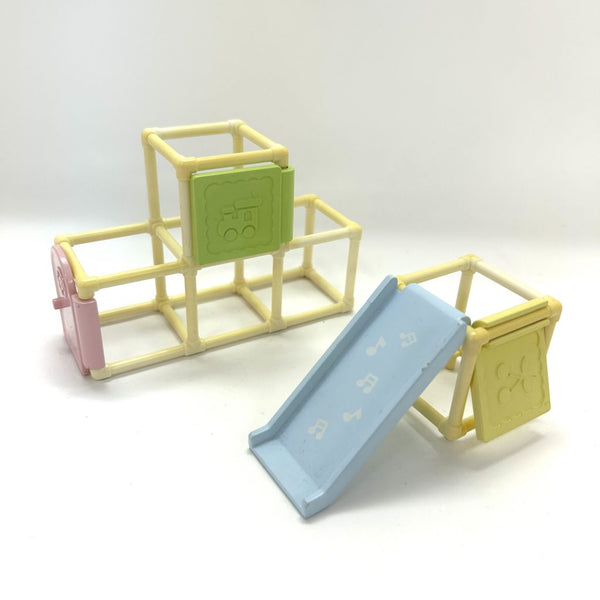 [Used] JUNGLE GYM AND SLIDE SET Epoch Japan Sylvanian Families