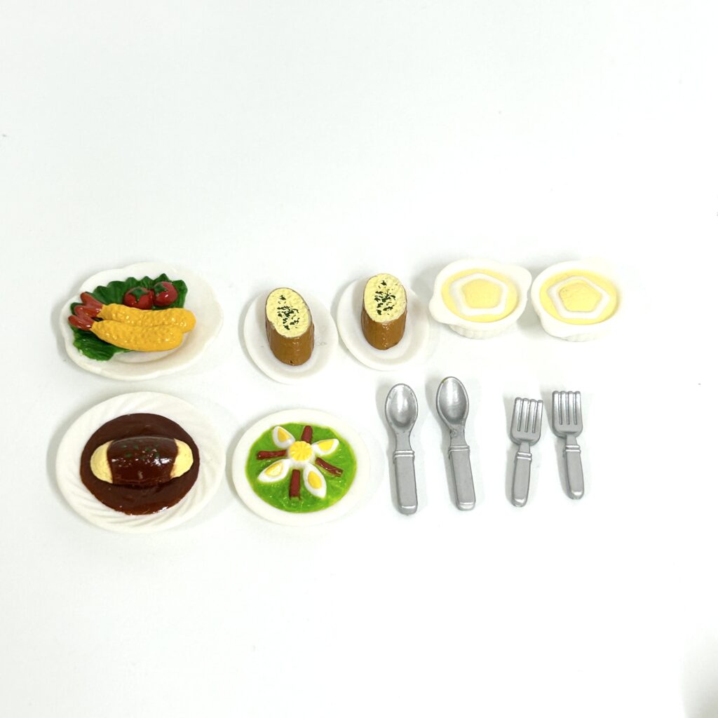 [used] Lunch Set KA-417 Sylvanian Families Calico Critters