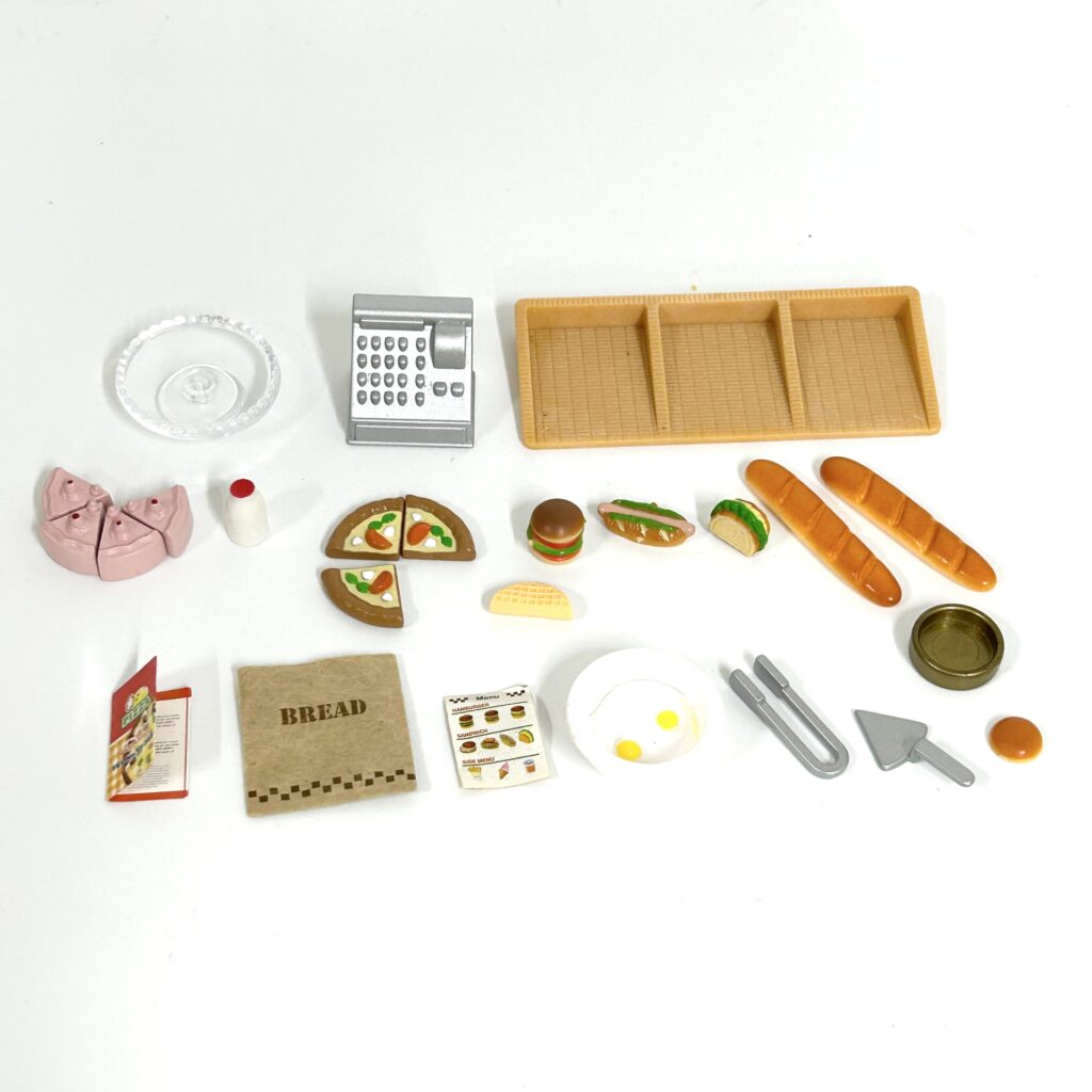 [used] Bread Pizza Cake Set Sylvanian Families Calico Critters