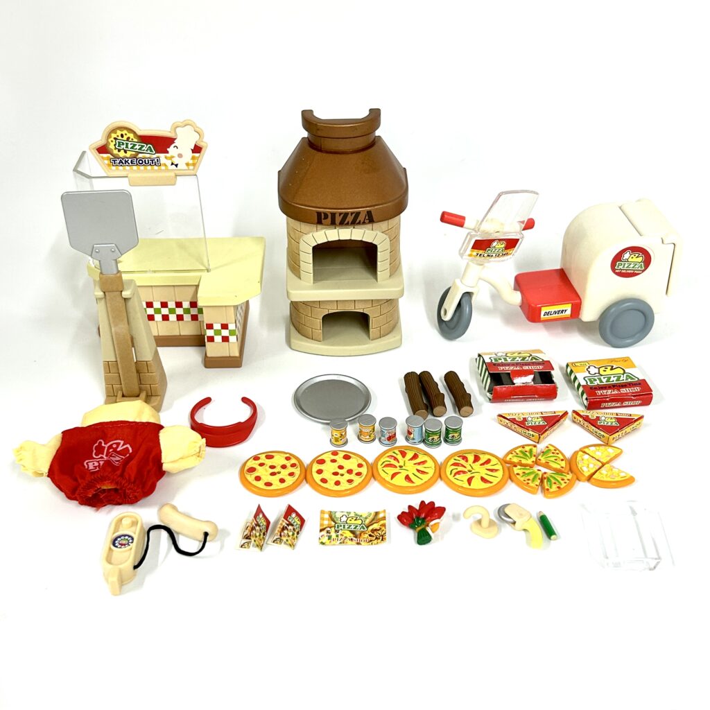 [used] Vintage Ring Ring Pizza Shop 1999 MI-11 Sylvanian Families Calico Critters