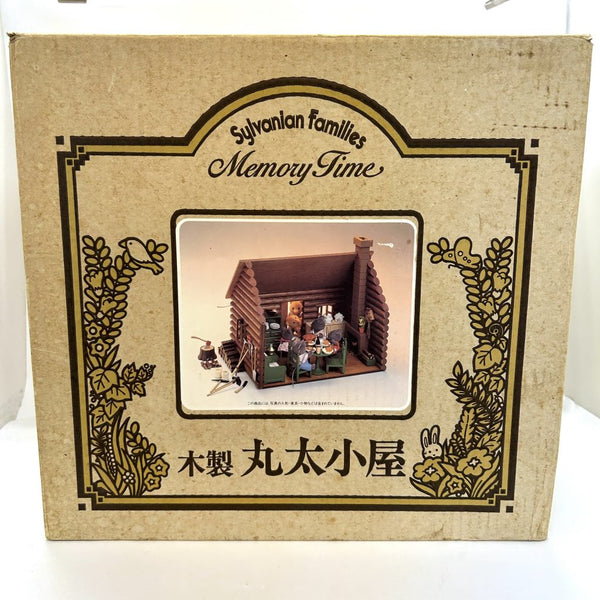 [Used] MEMORY TIME WOODEN LOG CABIN HA-05 Japan Sylvanian Families