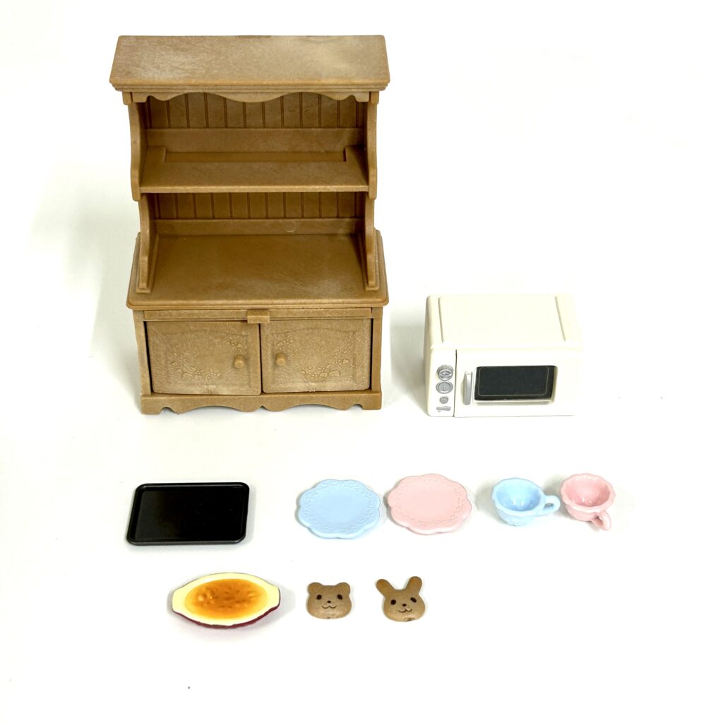 [used] Cupboard Microwave Oven Set 5023 Sylvanian Families Calico Critters