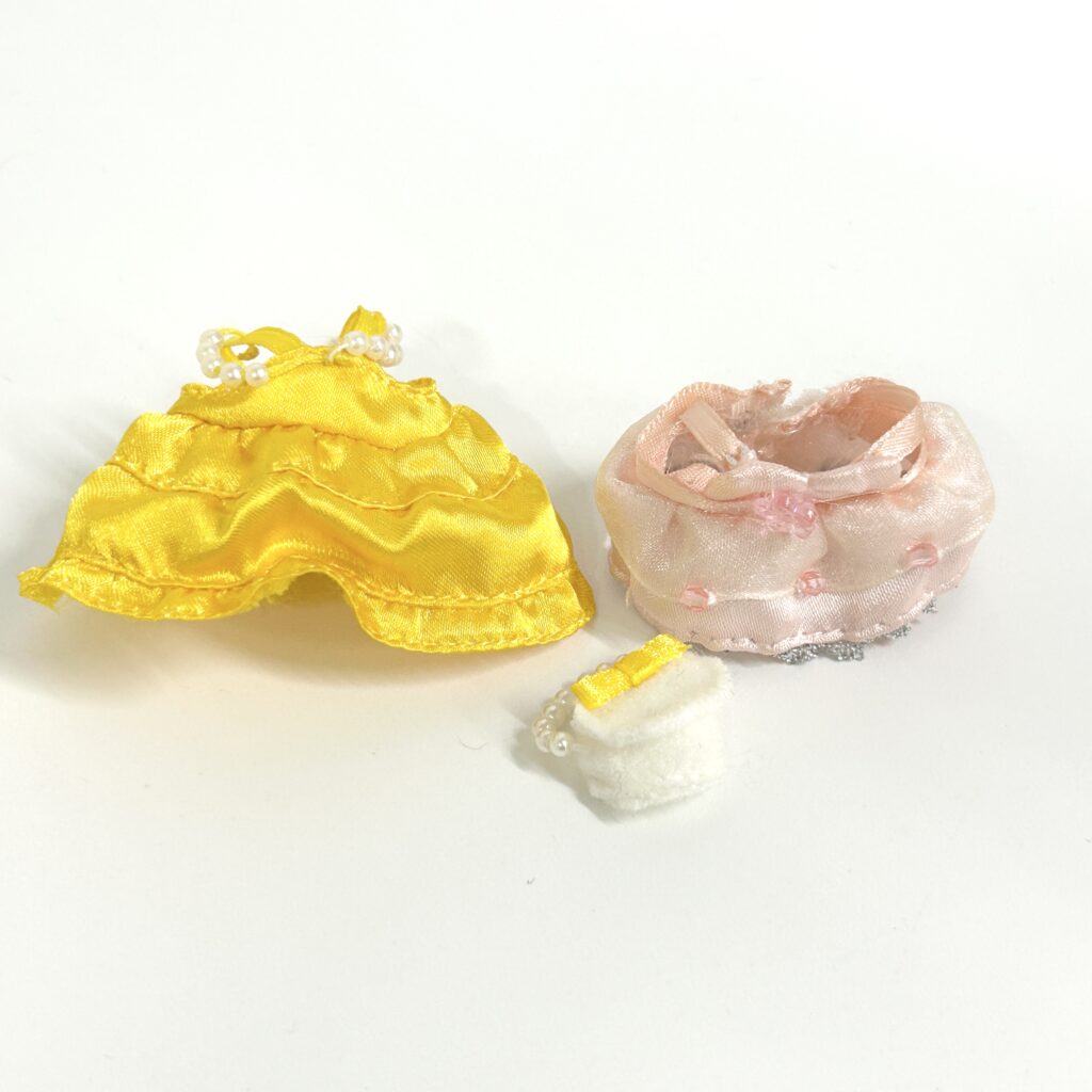 [used] Yellow and Pink Dress Set Sylvanian Families Calico Critters