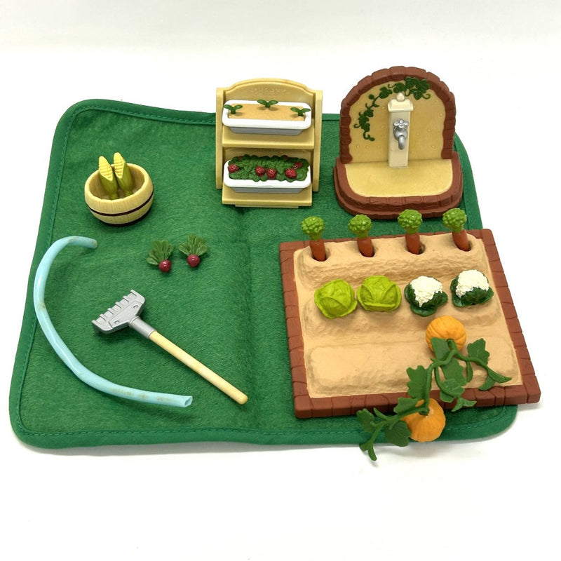 [Used] VEGETABLE GARDEN SET KA-609 Calico Clitters Epoch Japan Sylvanian Families