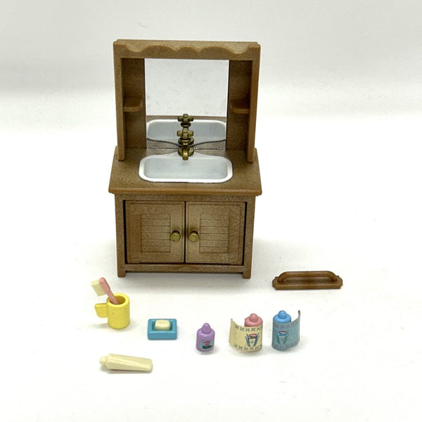 [Used] BATHROOM SINK KA-82 JAPAN 1997 Epoch Sylvanian Families