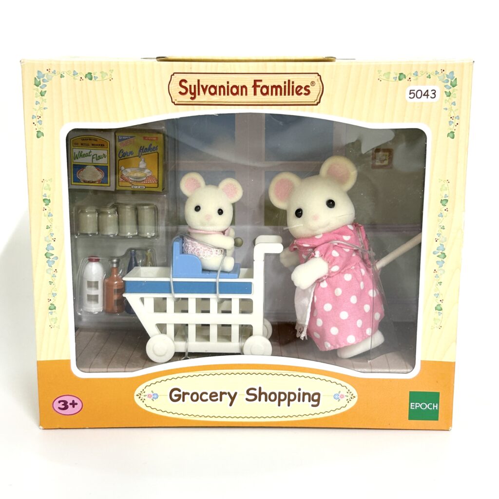 [used] Grocery Shopping White Mouse 5043 Sylvanian Families Calico Critters
