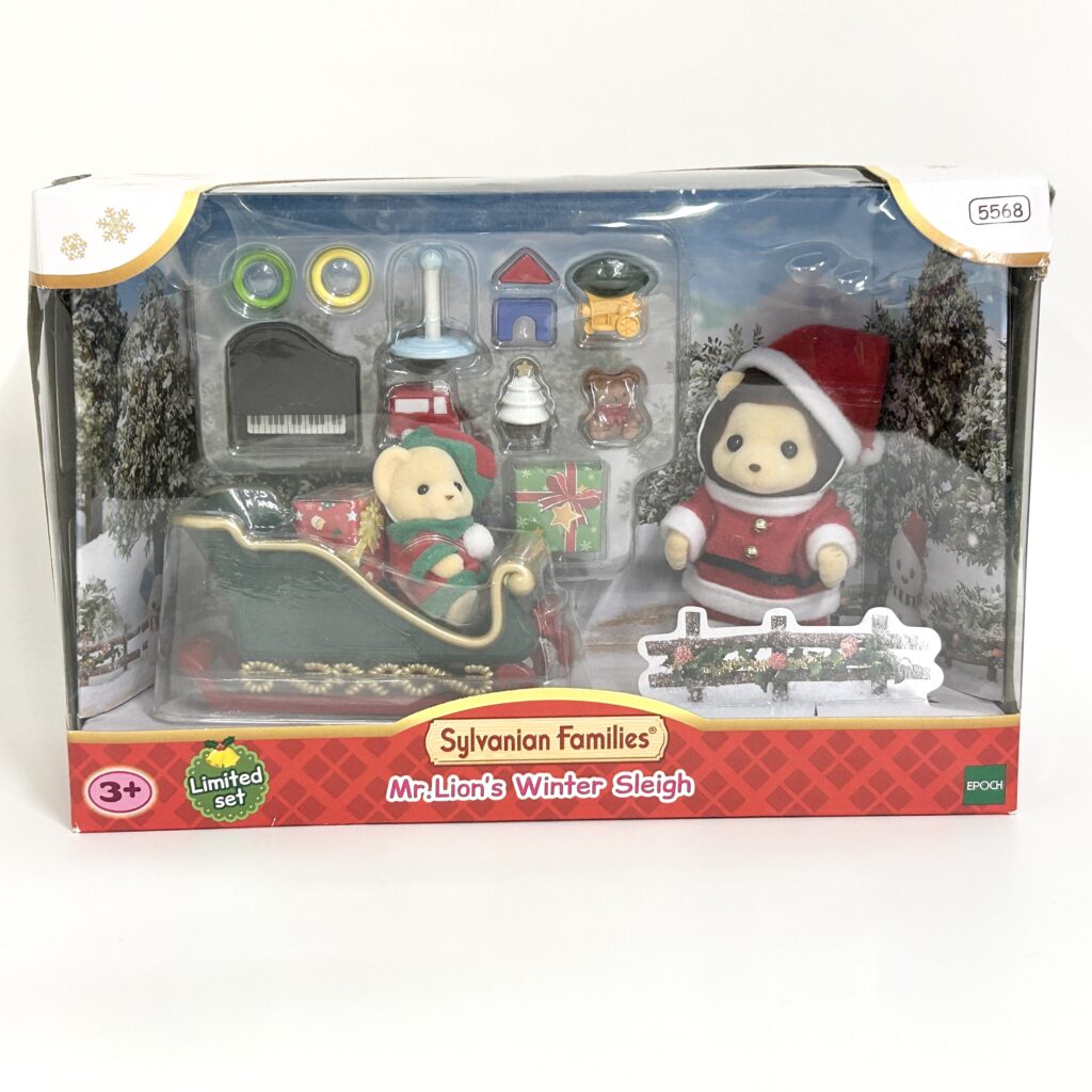 [used] Mr.Lion’s Winter Sleigh 5568 Sylvanian Families Calico Critters