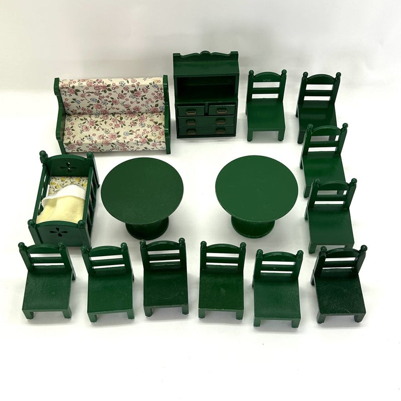 [Used] GREEN FURNITURE SET CHAIR OVERLOAD Sylvanian Families