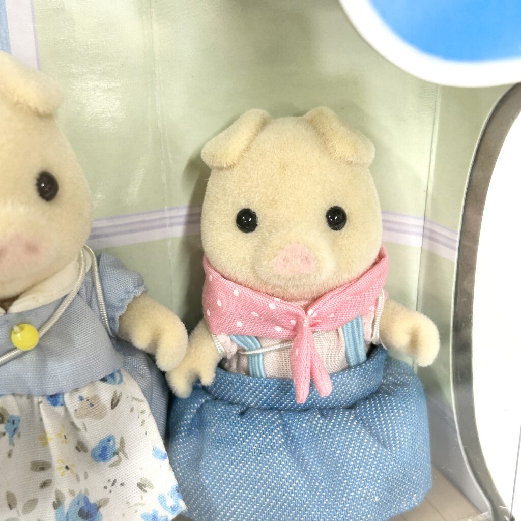 [used] Pig Family Flair Open Hands 4153 Sylvanian Families Calico Critters