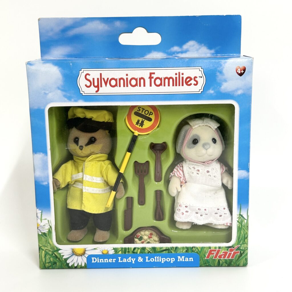 [used] Lollipop Man Dinner Lady Flair 2003 4356 Sylvanian Families Calico Critters
