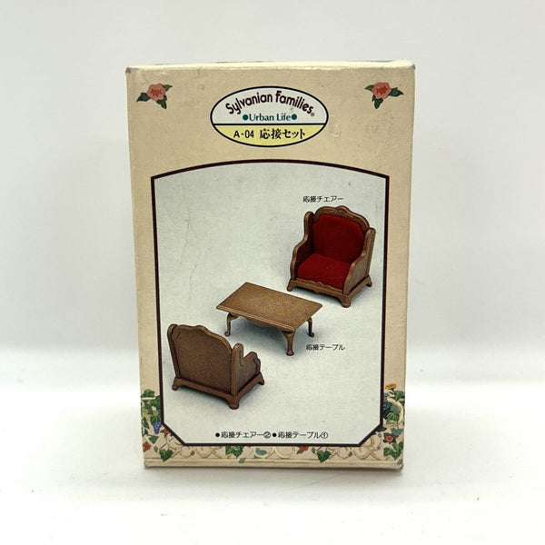 [Used] URBAN LIFE COFFEE TABLE AND CHAIRS SET Sylvanian Families