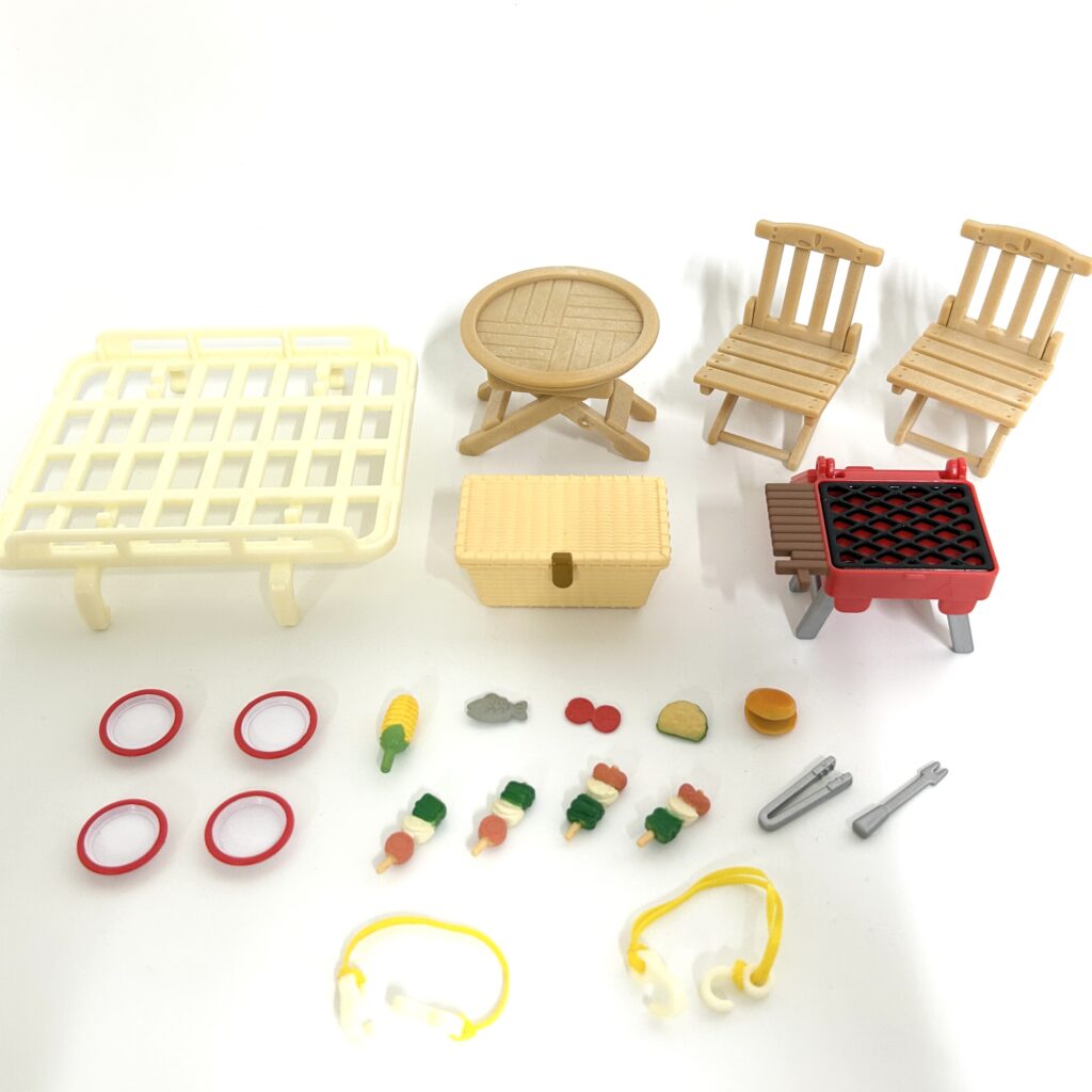 [used] Family Barbeque BBQ And Car Carrier Set SE-177 Sylvanian Families Calico Critters