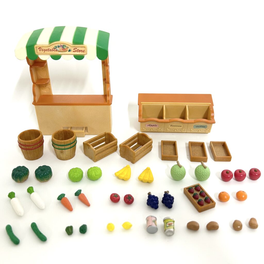 [used] Vintage Vegetable Store 1998 MI-03 Sylvanian Families Calico Critters