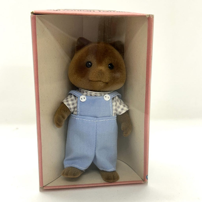 [Used] RACOON DOG FATHER 1986 Caliro Critters Epoch Japan Sylvanian Families