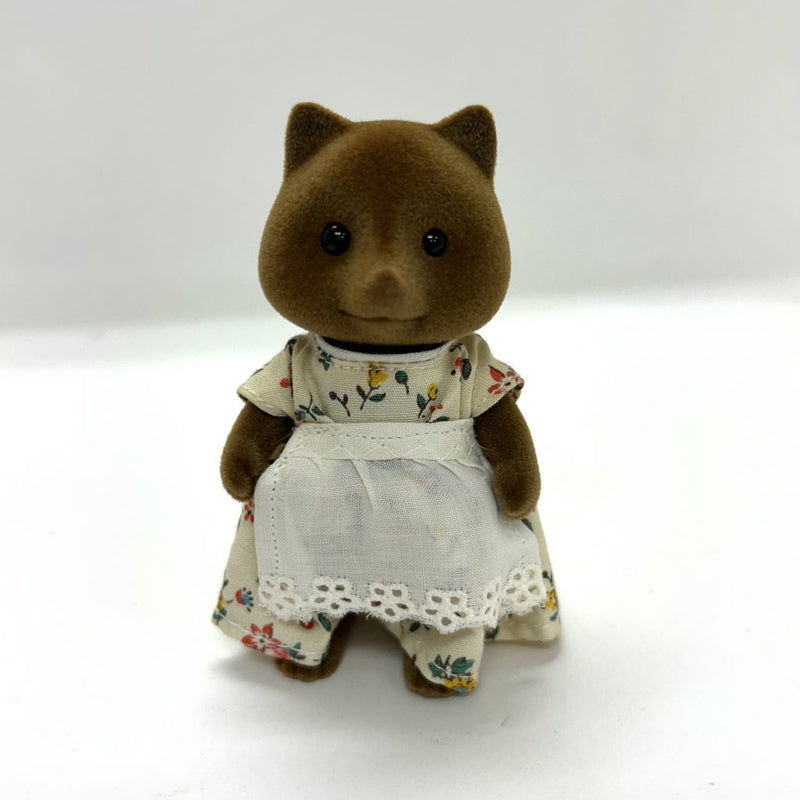 [Used] RACOON DOG MOTHER 1986 Caliro Critters Epoch Japan Sylvanian Families