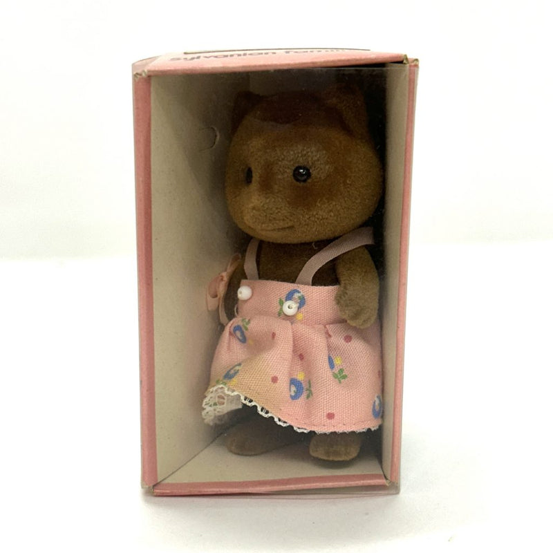 [Used] RACOON DOG GIRL 1986 Caliro Critters Epoch Japan Sylvanian Families