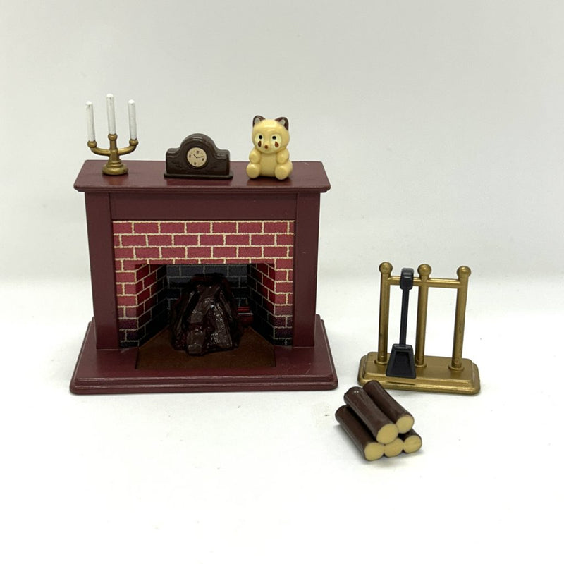 [Used] FIREPLACE SET KA-77 Epoch Japan 1996 Sylvanian Families