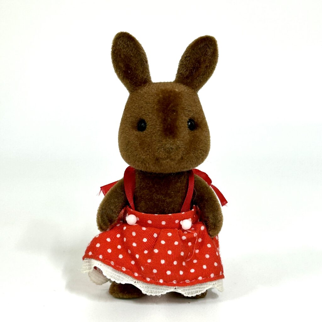 [used] Vintage Brown Rabbit Girl Sylvanian Families Calico Critters