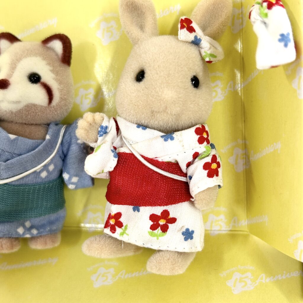 [used] Vintage 15th Anniversary Carnival Yukata Kimono Set 1999 C-03 Sylvanian Families Calico Critters