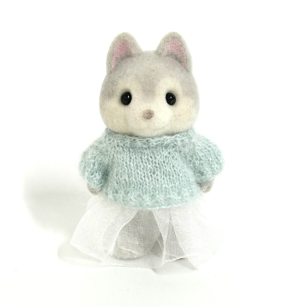 Light Blue Sweater and Skirt Handmade