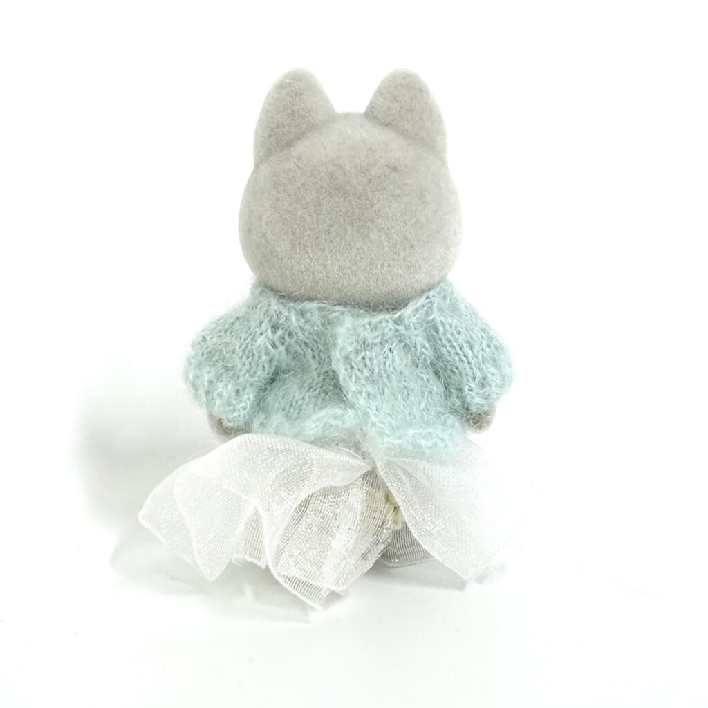 Light Blue Sweater and Skirt Handmade