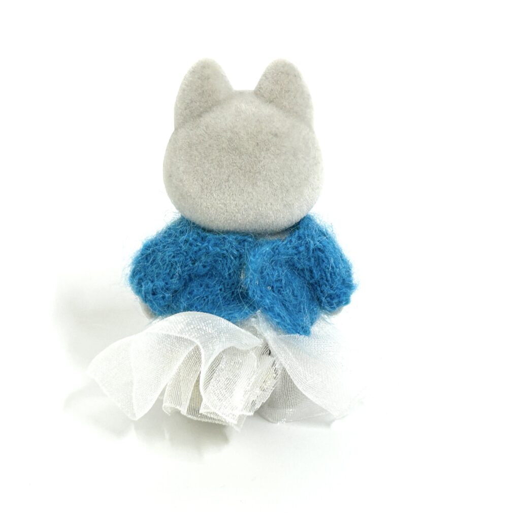 Blue Sweater and Skirt Handmade