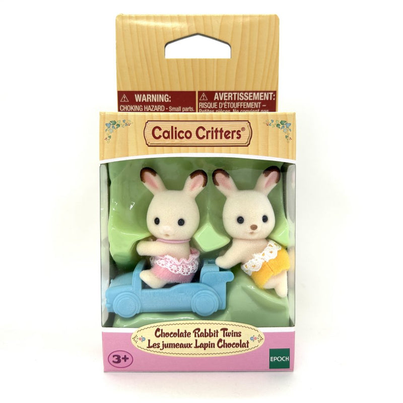 CHOCOLATE RABBIT TWINS Epoch Calico Clitters Sylvanian Families