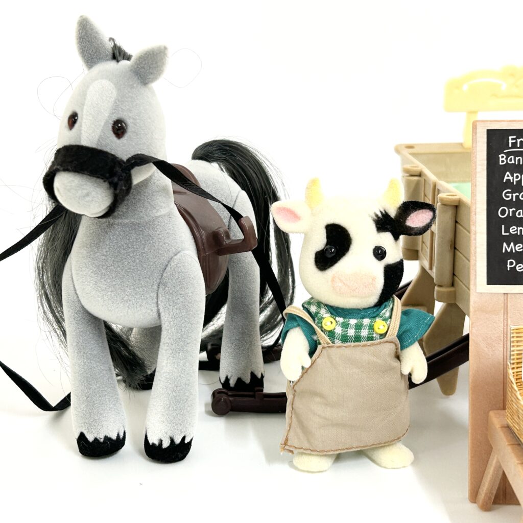 [used] Farm Horse Cart Flair Sylvanian Families Calico Critters