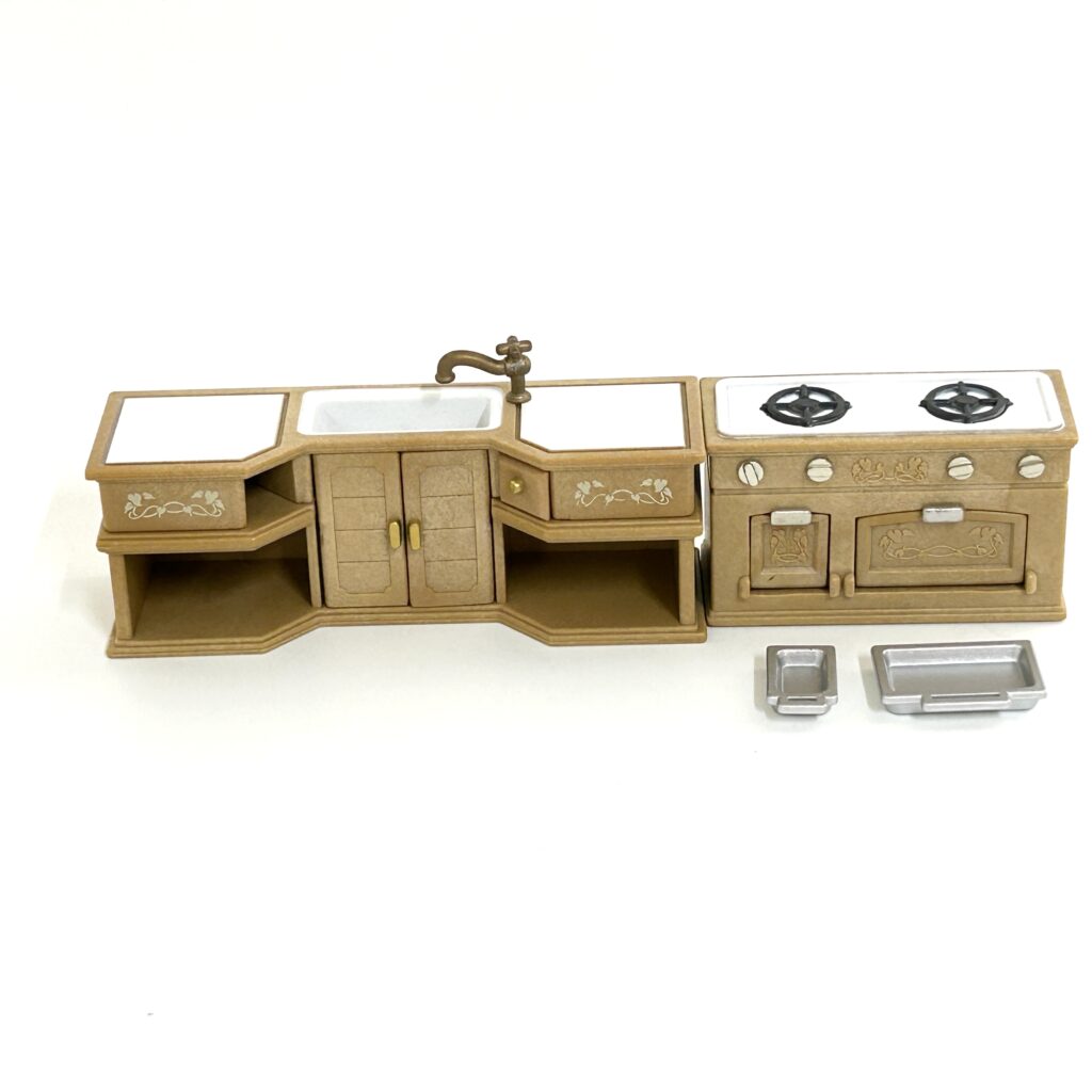 [used] Oven Sink Set Sylvanian Families Calico Critters