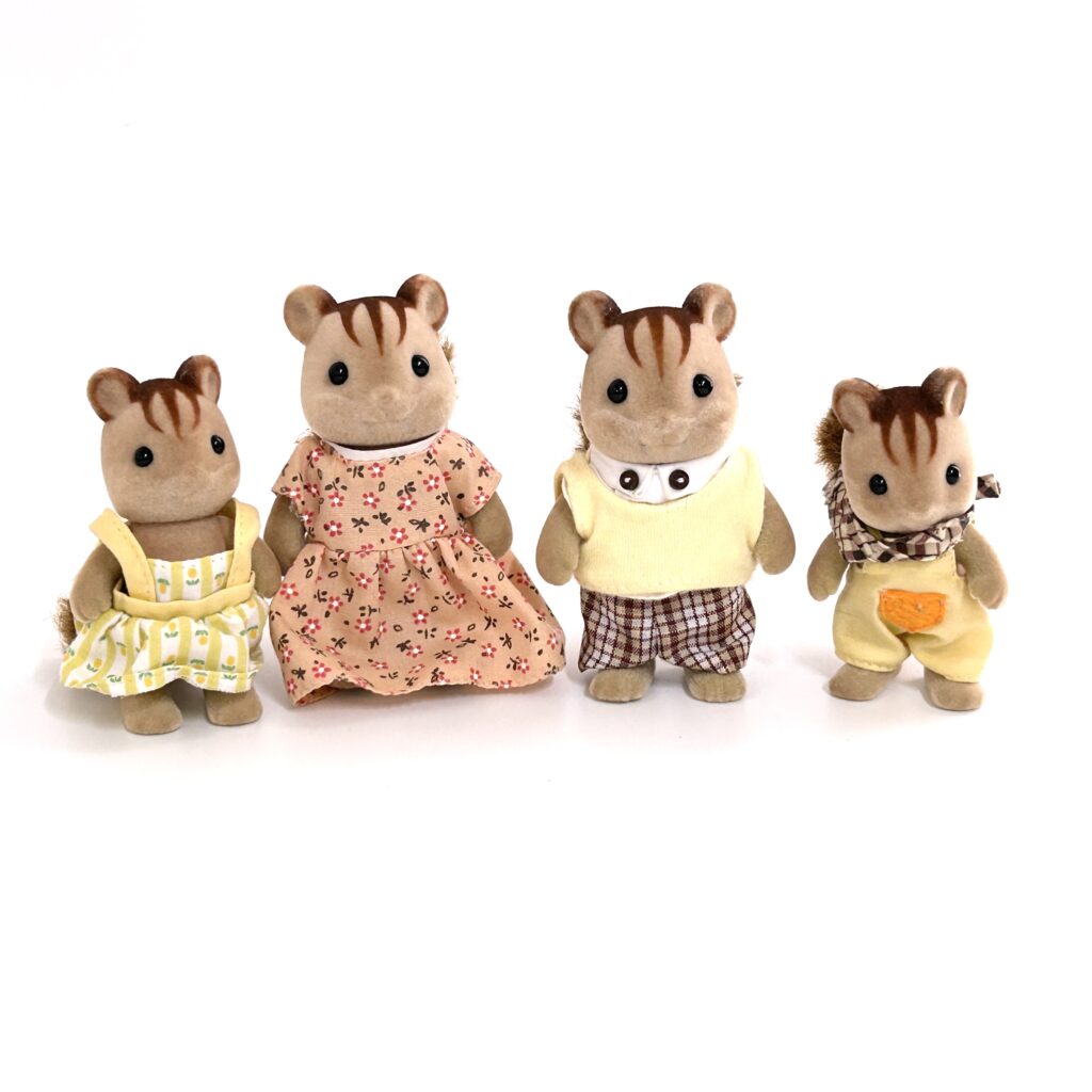 [used] Walnut Squirrel Family FS-17 Sylvanian Families Calico Critters