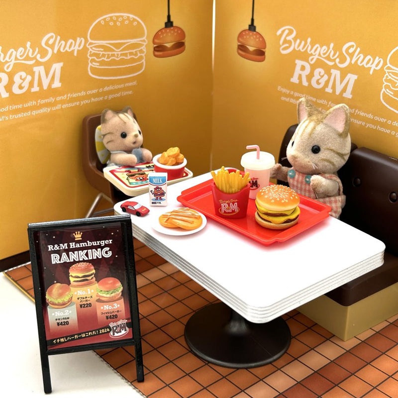 Re-ment BURGER SHOP R & M 8 CHICKEN BURGER Japan Re-ment