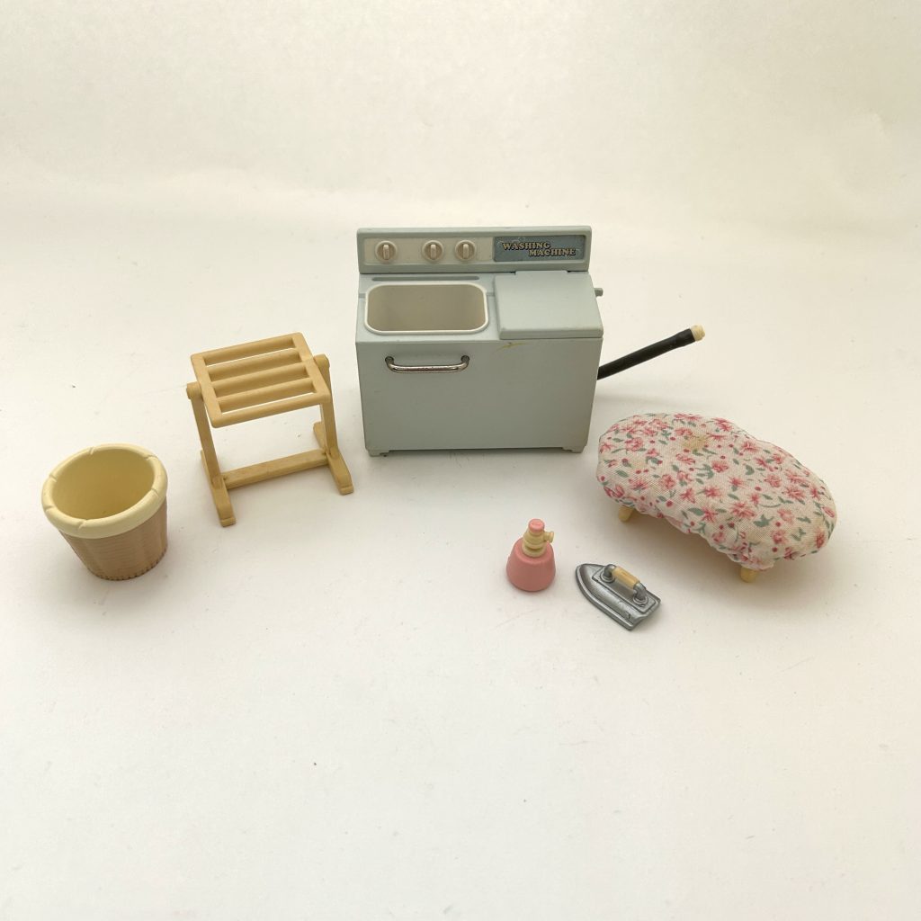 [Used] WASHING MACHINE IRON SET Epoch Japan Sylvanian Families