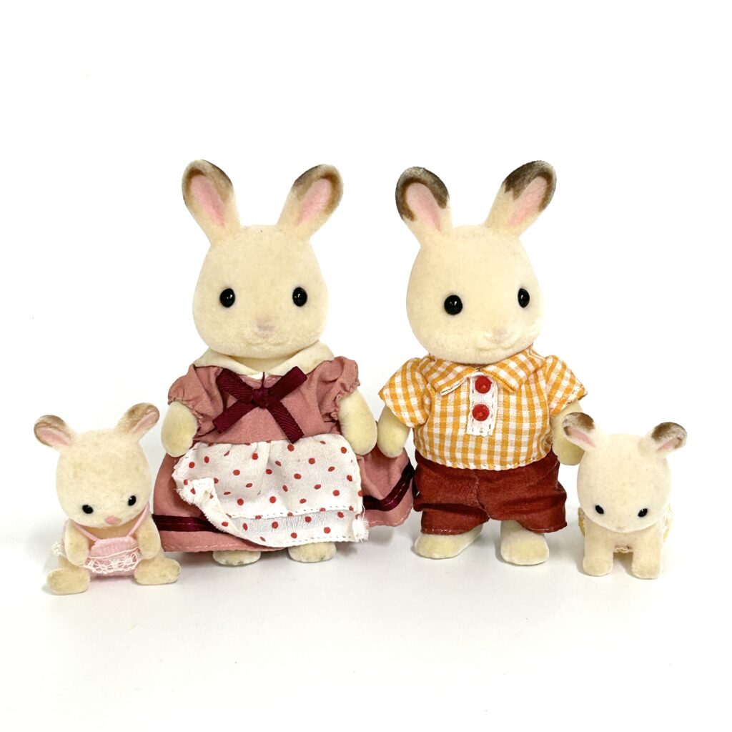 [used] Chocolate Rabbit Family Sylvanian Families Calico Critters