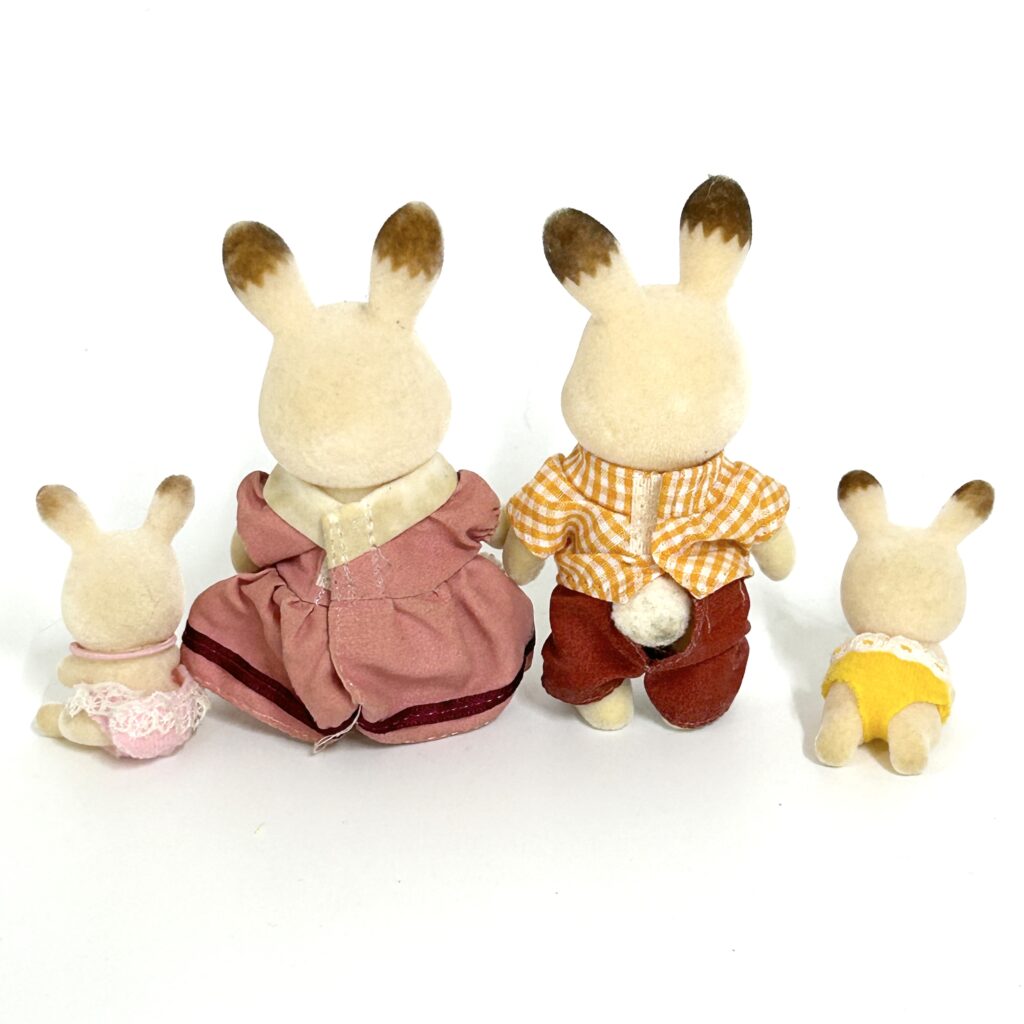 [used] Chocolate Rabbit Family Sylvanian Families Calico Critters