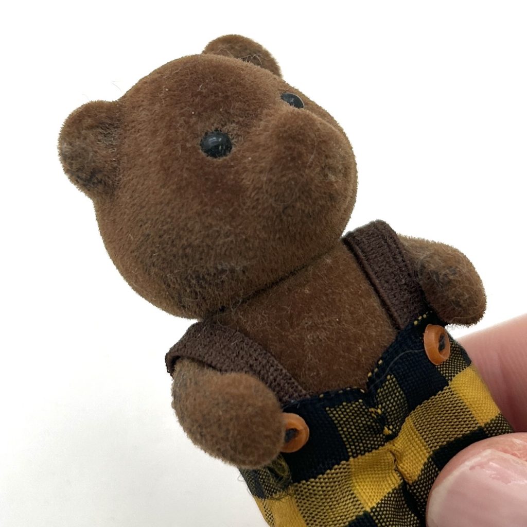 [Used] BROWN BEAR BOY AND GIRL Epoch Japan Sylvanian Families