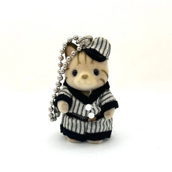 [Used] GRAYISH CAT BABY KEY CHAIN Epoch Japan Sylvanian Families