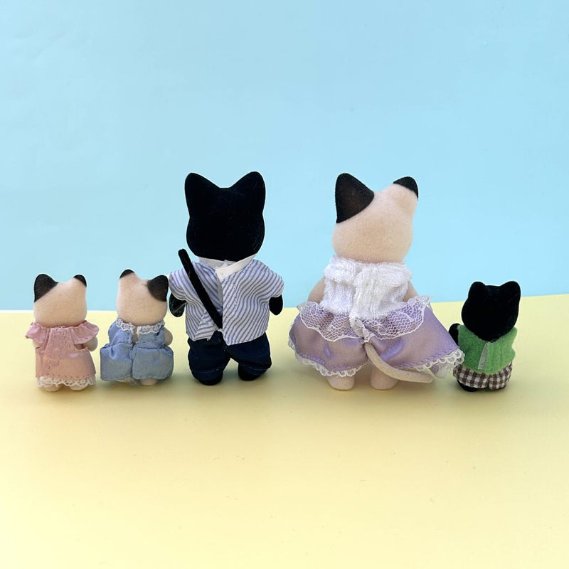 [Used] CHAROAL CAT FAMILY Epoch Japan Sylvanian Families