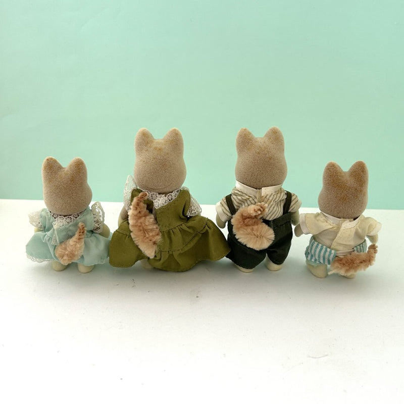 [Used] URBAN LIFE MARRON DOG FAMILY Epoch Japan Sylvanian Families