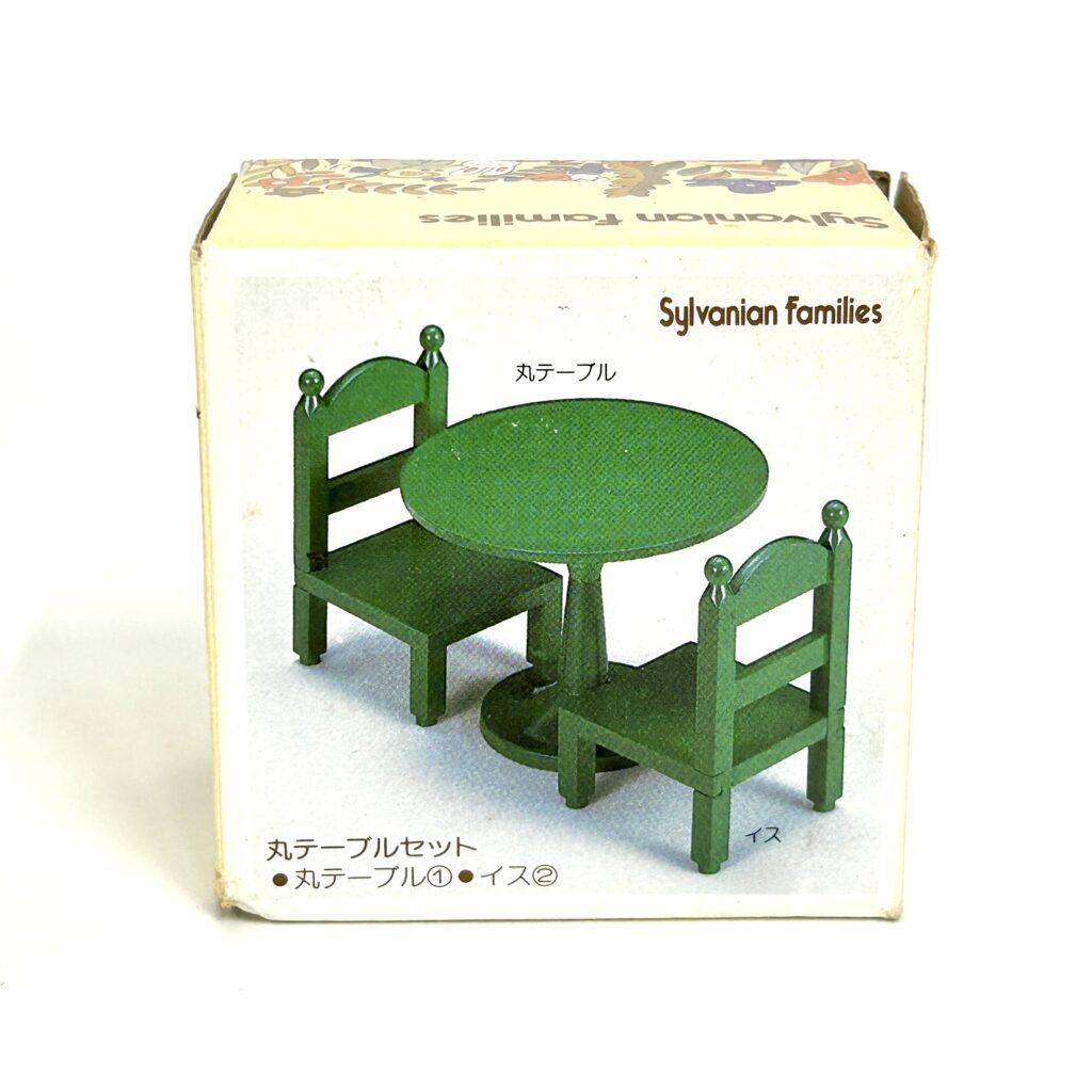 [used] Vintage Green Table Set Sylvanian Families Calico Critters
