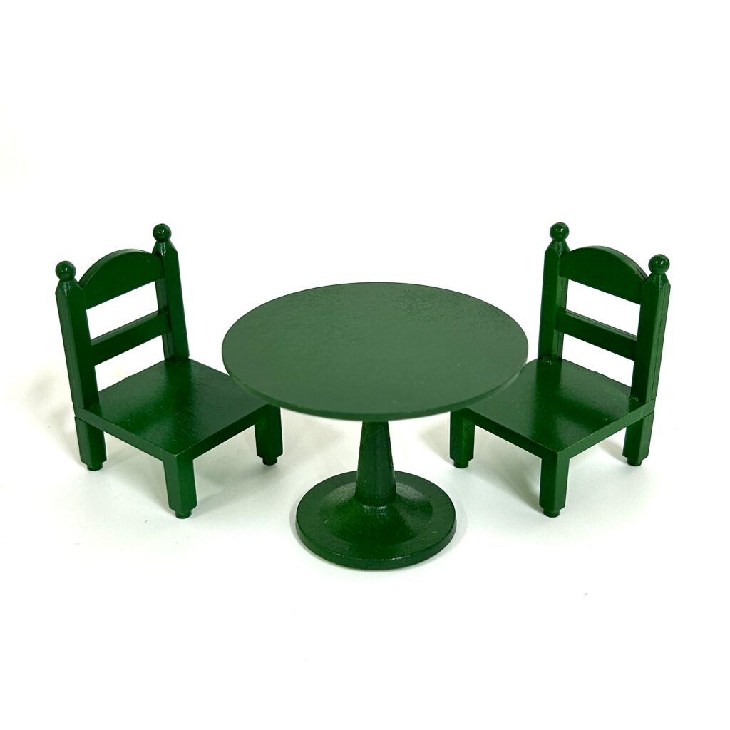 [used] Vintage Green Table Set Sylvanian Families Calico Critters
