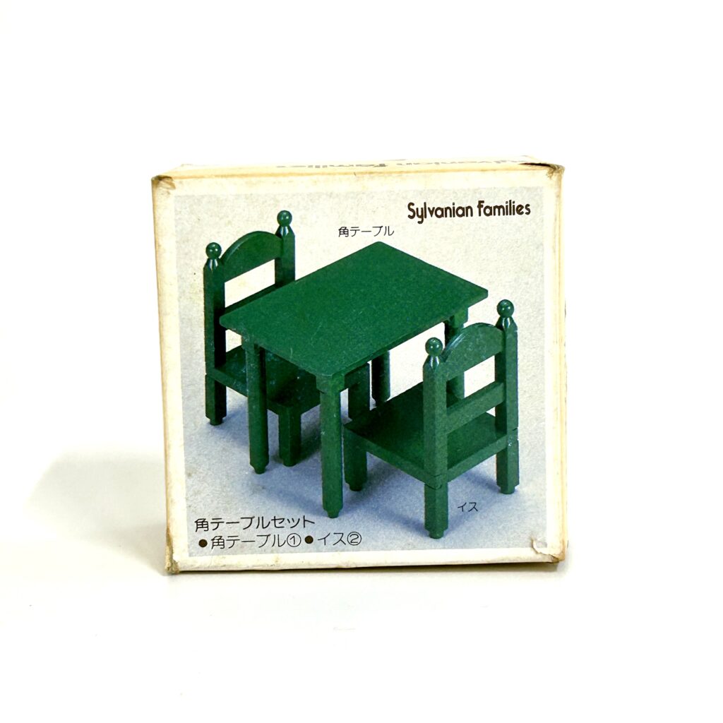 [used] VIntage Green Chair Set Sylvanian Families Calico Critters