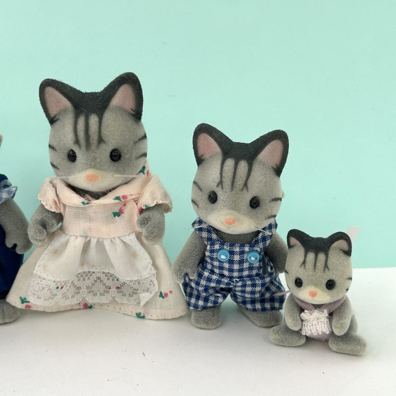 [Used] FISHER CAT FAMILY Epoch Japan Sylvanian Families