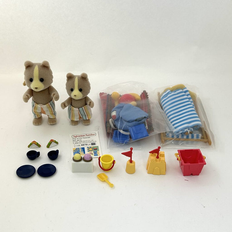 [Used] DAY AT THE SEASIDE SET Flair 4870 Sylvanian Families