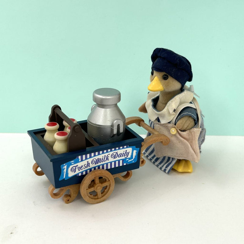 [Used] MR WEBSTER THE MILKMAN 4403 Flair Retired Sylvanian Families