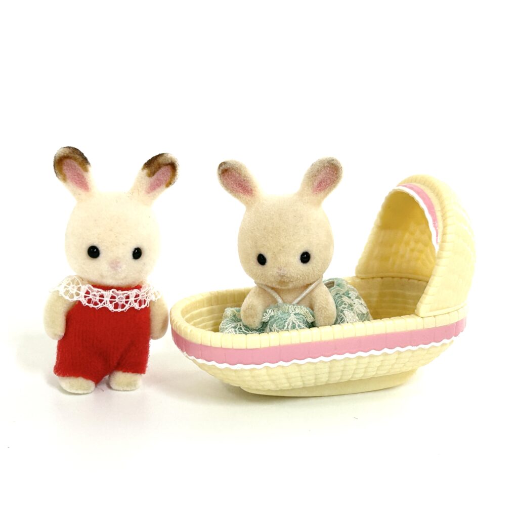 [used] Chocolate Rabbit Babies Sylvanian Families Calico Critters
