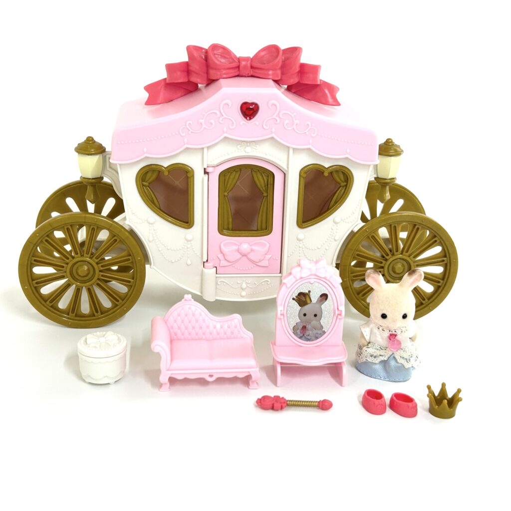 [used] Chocolate Rabbit Baby Fancy Carriage 2020 KO-68 Sylvanian Families Calico Critters