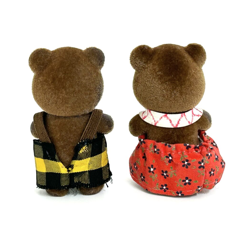 [used] Vintage Brown Bear Boy Girl Sylvanian Families Calico Critters