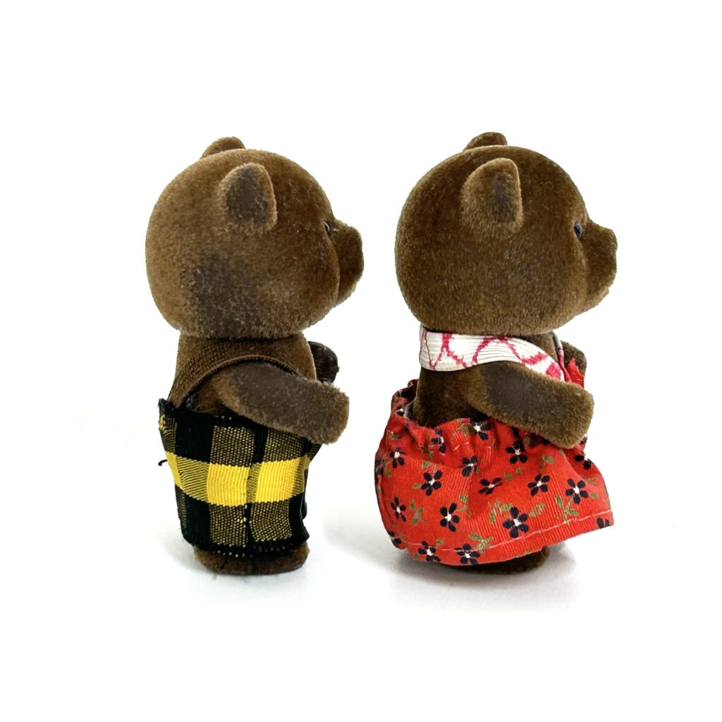 [used] Vintage Brown Bear Boy Girl Sylvanian Families Calico Critters