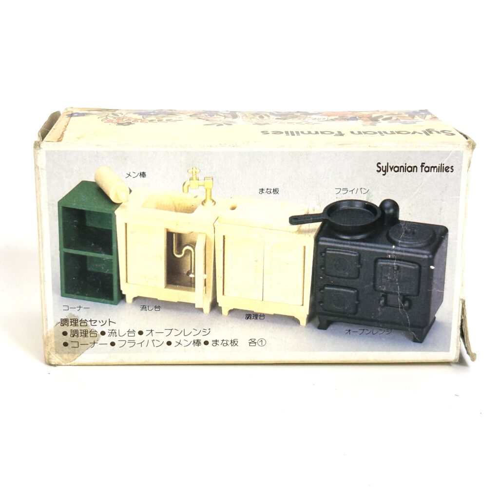 [used] Vintage Kitchen Set 1985 KA-10 Sylvanian Families Calico Critters